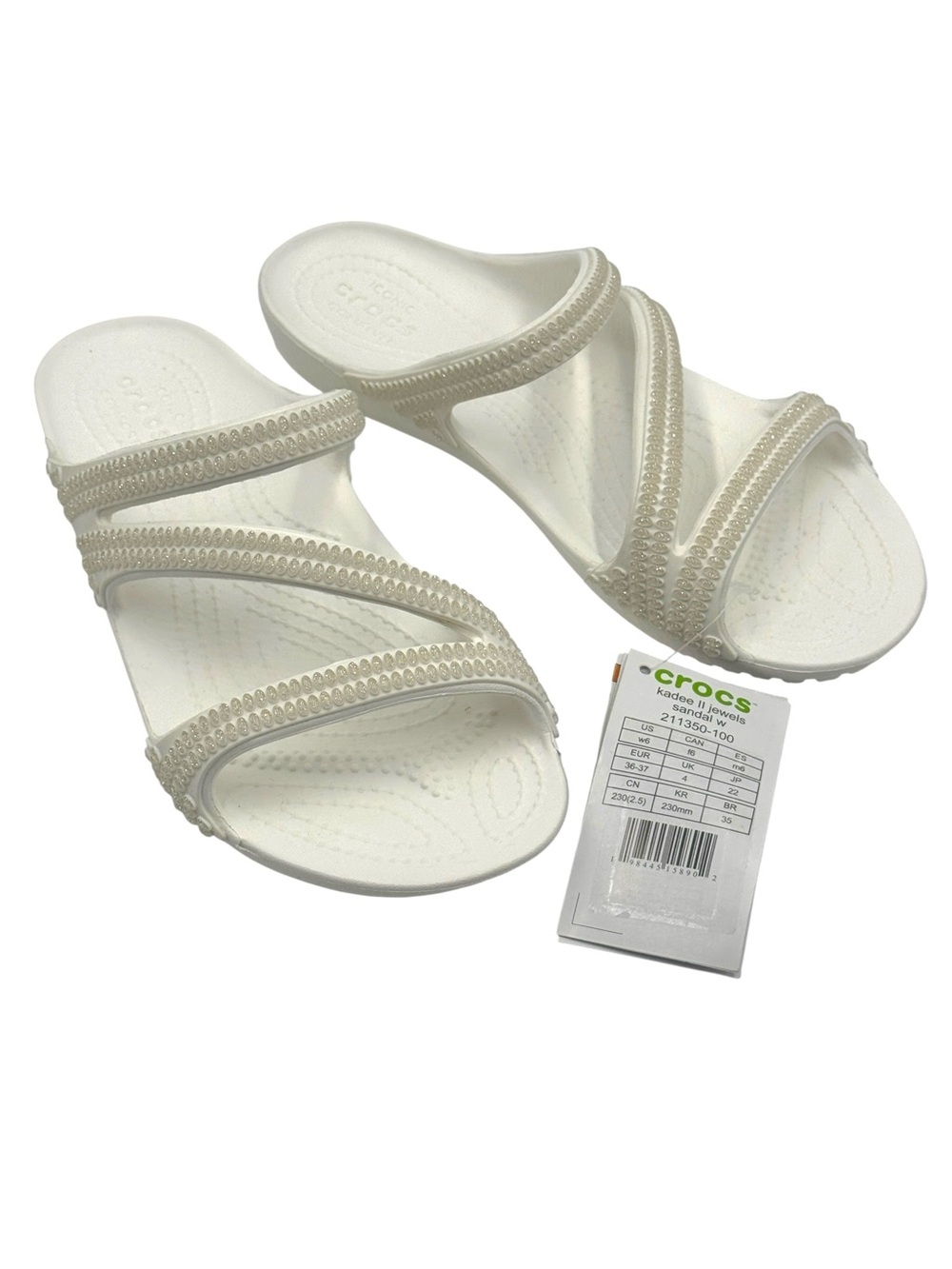 Crocs Kadee II Jewel Slip On Slide Sandals Size 6